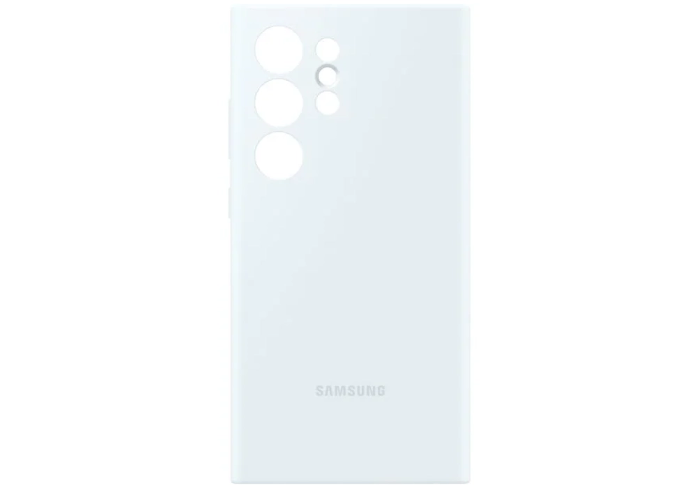 Samsung Coque arrière Silicone Galaxy S24 Ultra Blanc