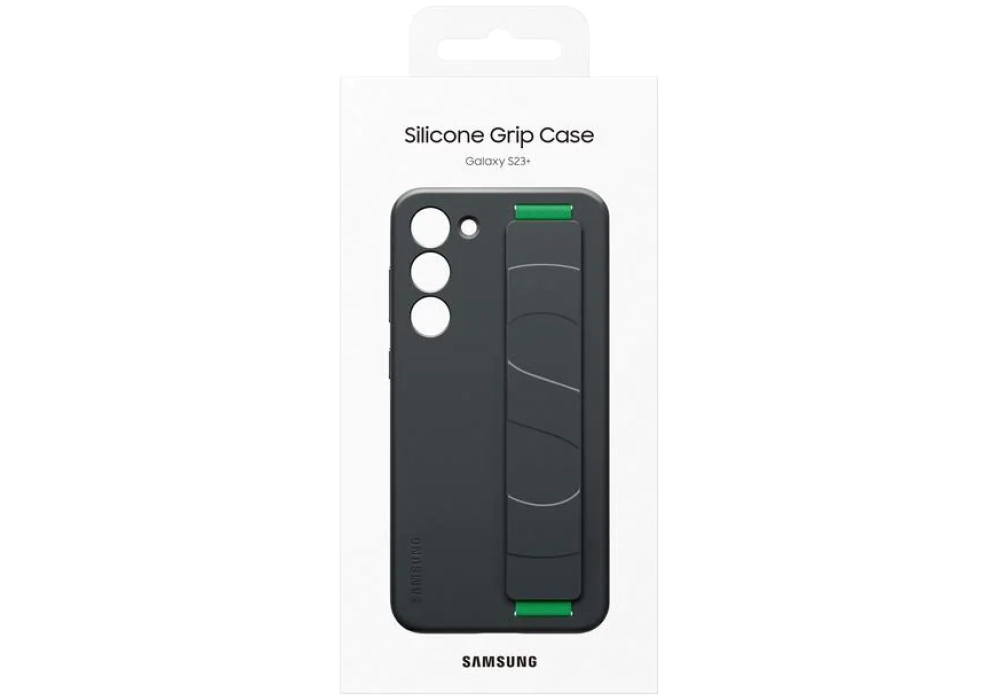 Samsung Coque arrière Silicone Grip Galaxy S23+ Noir