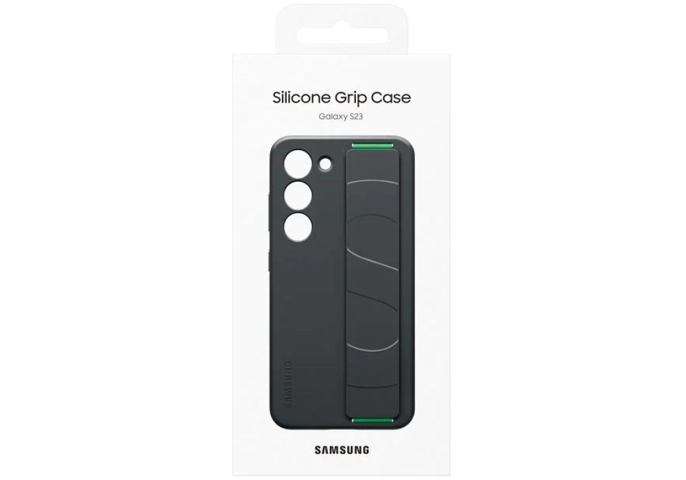 Samsung Coque arrière Silicone Grip Galaxy S23 Noir