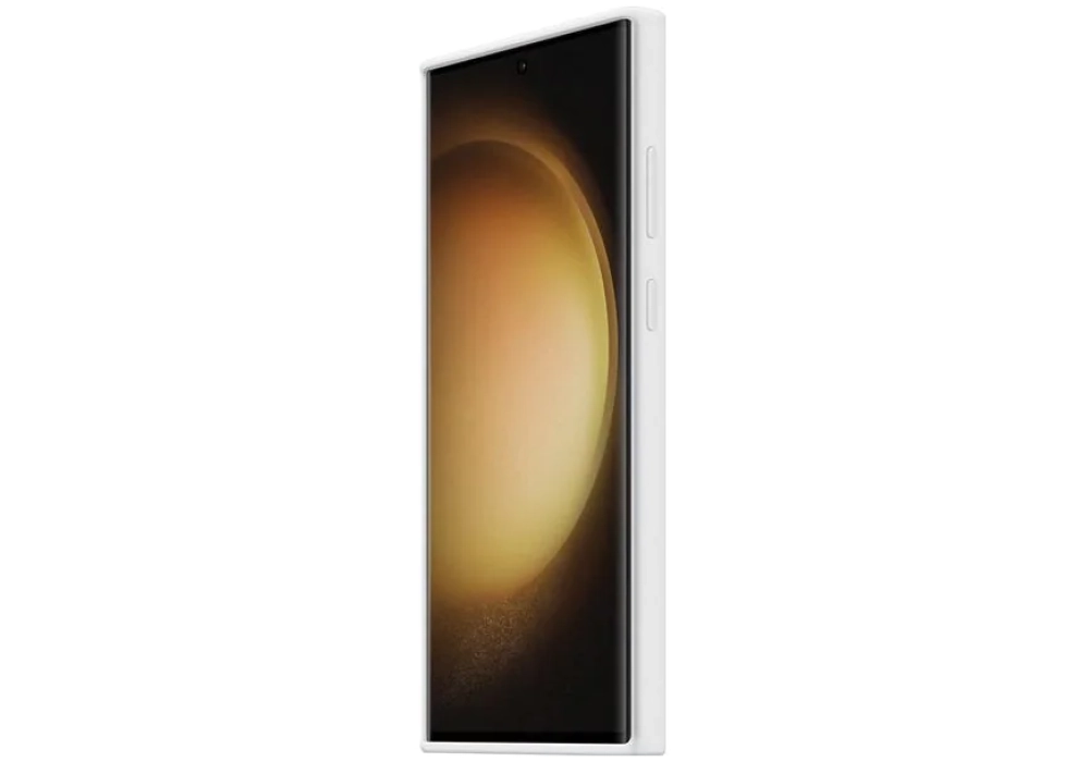 Samsung Coque arrière Silicone Grip Galaxy S23 Ultra Blanc