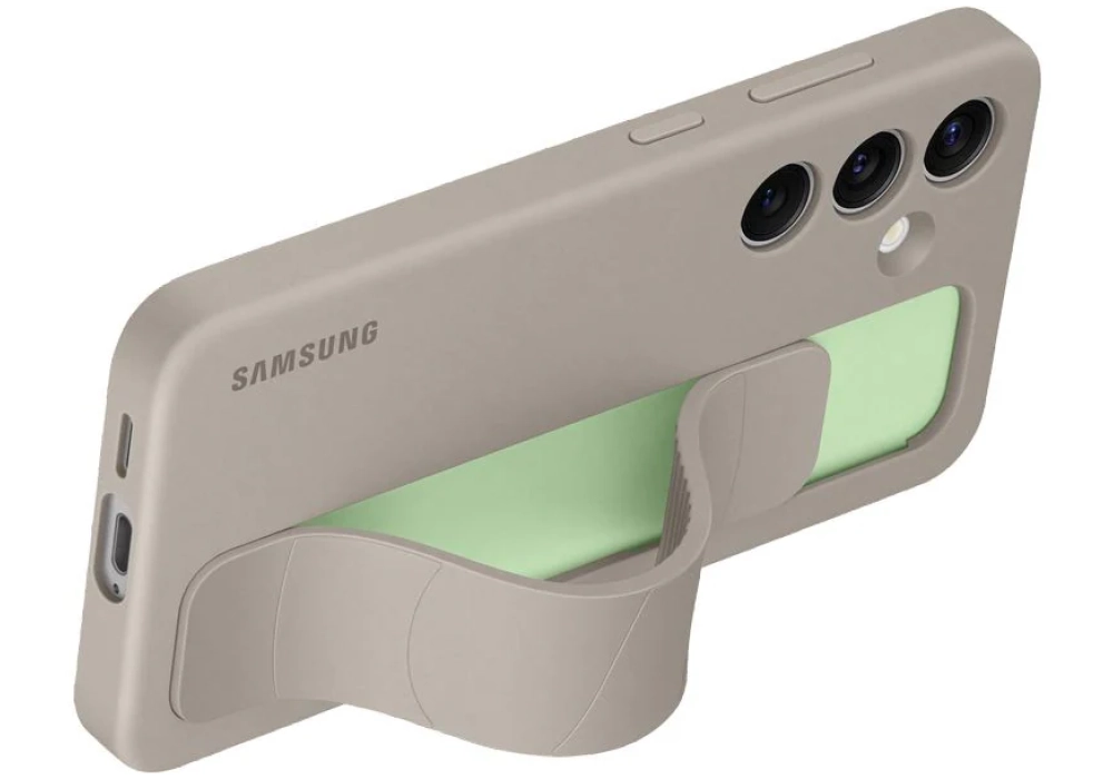 Samsung Coque arrière Standing Grip Galaxy Galaxy S24 Taupe