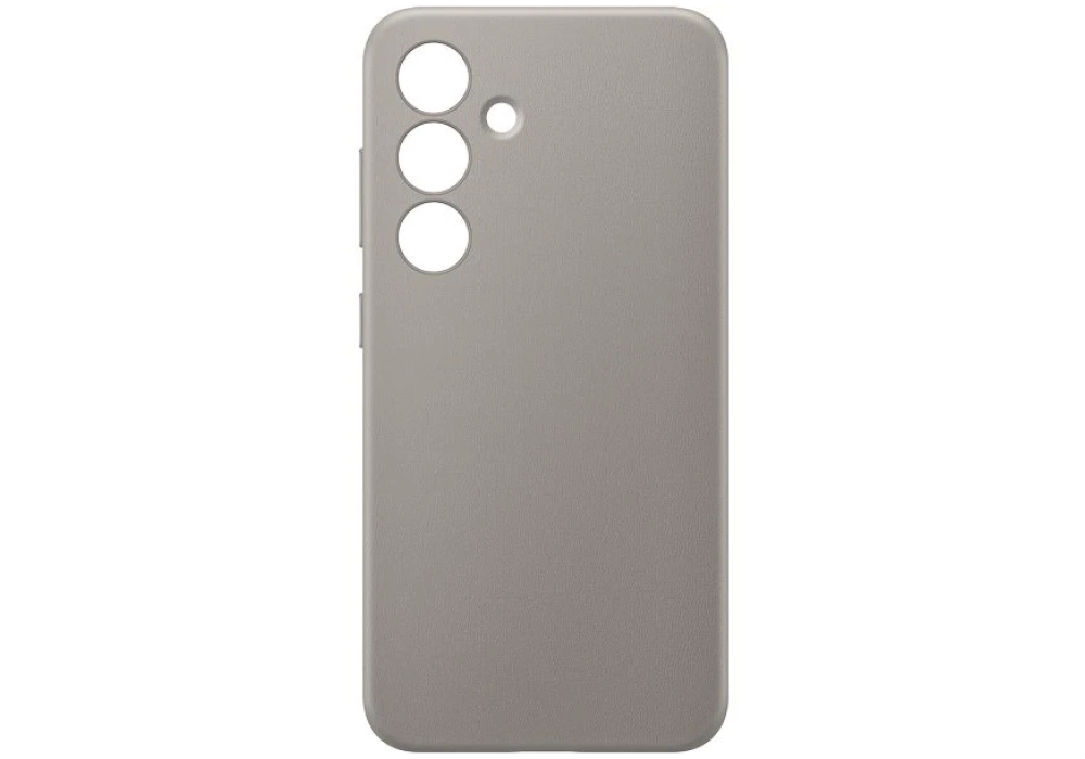 Samsung Coque arrière Vegan Leather Galaxy S24 Taupe