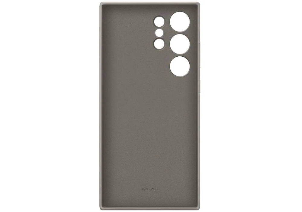 Samsung Coque arrière Vegan Leather Galaxy S24 Ultra Taupe