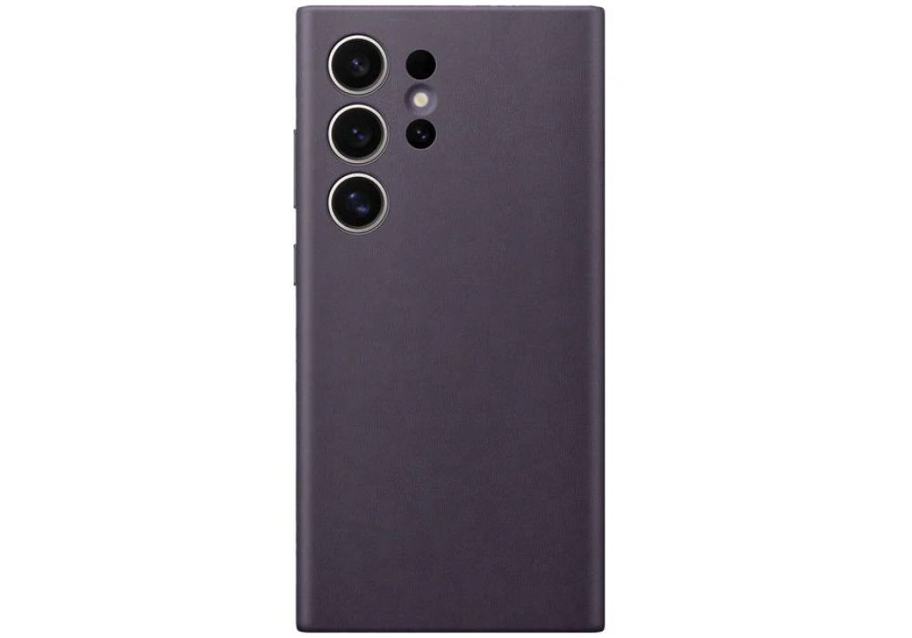 Samsung Coque arrière Vegan Leather Galaxy S24 Ultra Violet