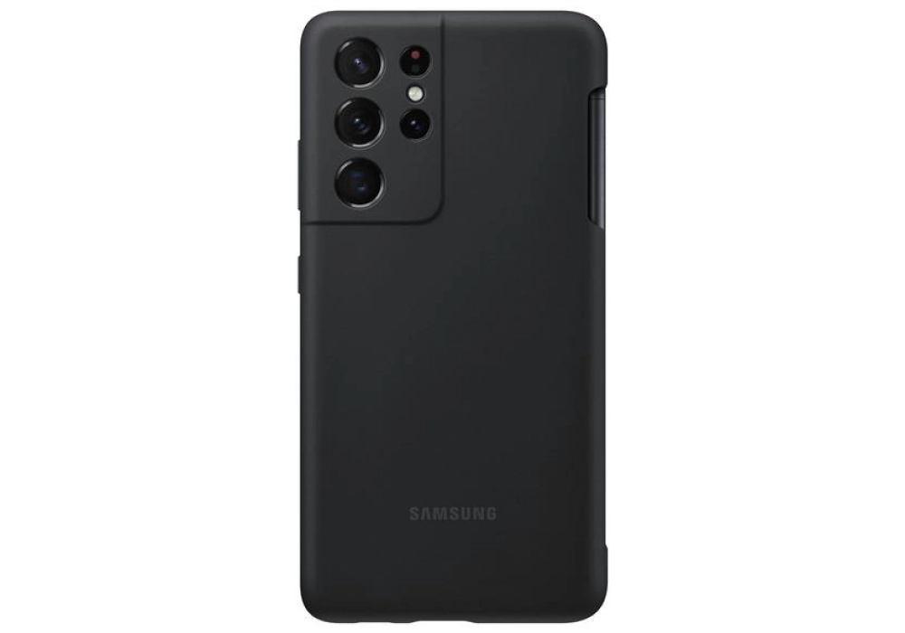 Samsung Galaxy S21 Ultra Silicone Cover + S Pen Holder (Black)