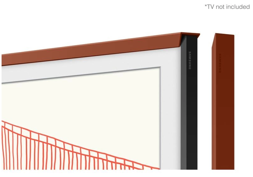 Samsung The Frame 5.0 65" - Cadre rouge brique