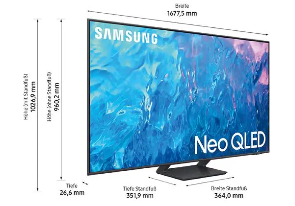 Samsung TV QE75Q70C ATXXN 75", 3840 x 2160 (Ultra HD 4K), QLED