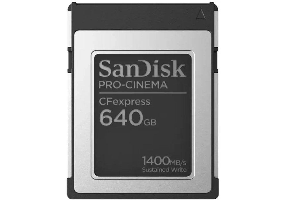 SanDisk Carte CFexpress PRO Cinema Type B 640 GB