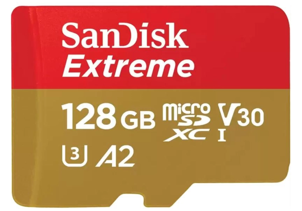 SanDisk Extreme microSDXC U3 card A2 (2022) - 128GB