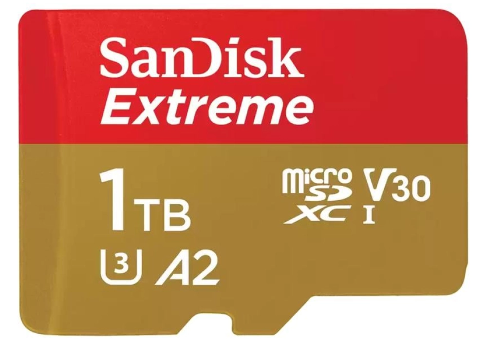 SanDisk Extreme microSDXC U3 card A2 (2022) - 1TB