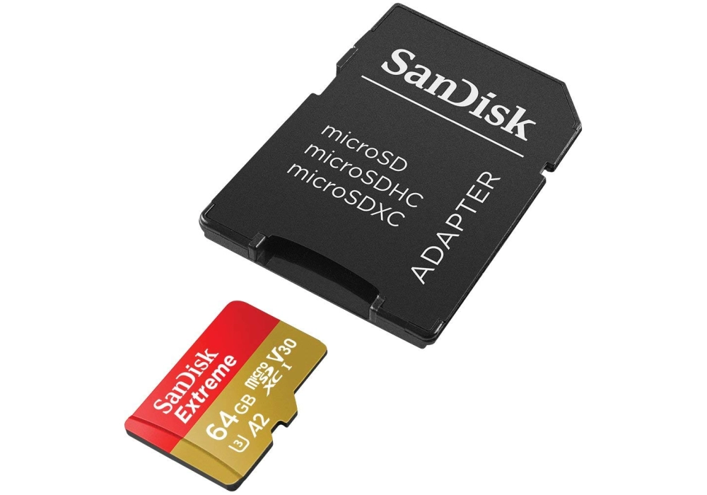 SanDisk Extreme microSDXC U3 card A2 (2022) - 64GB