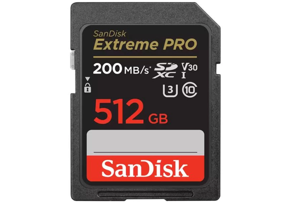 SanDisk Extreme Pro SD UHS-I Card (2022) - 512 GB