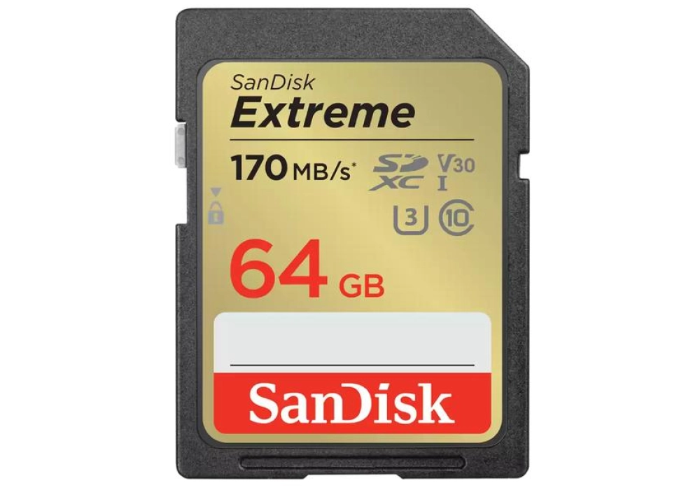 SanDisk Extreme SD UHS-I Card (2022) - 64 GB