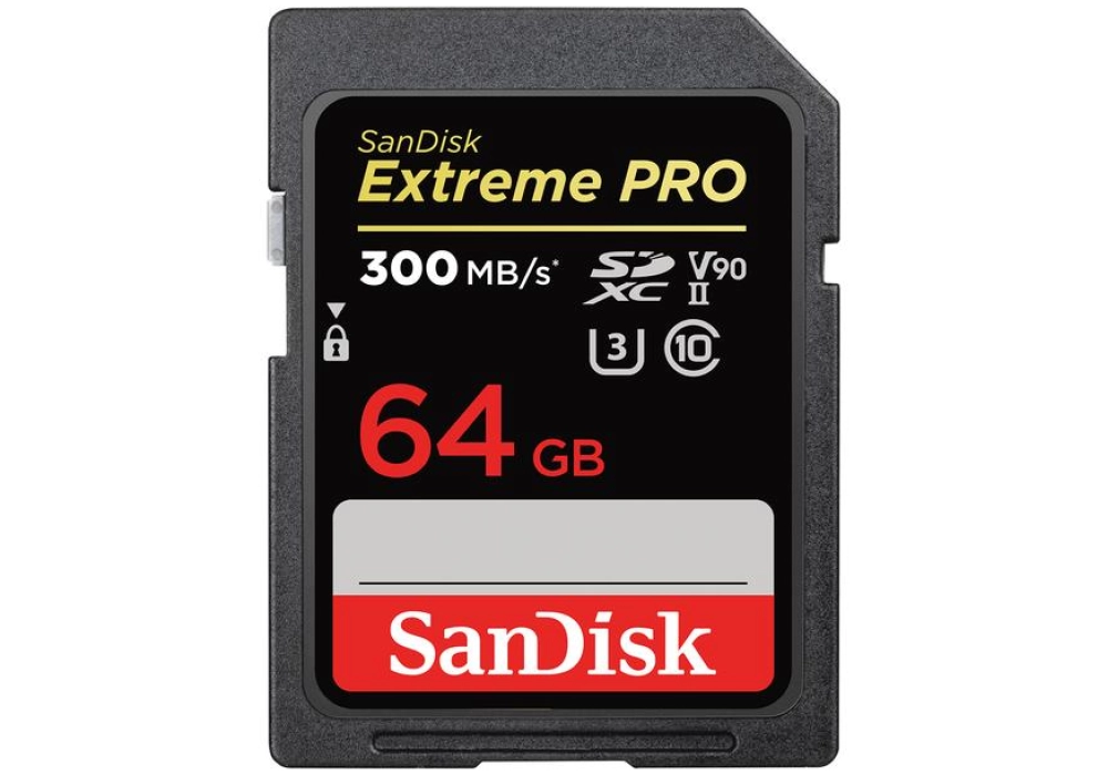 SanDisk SDHC Extreme Pro UHS-II - 64 GB