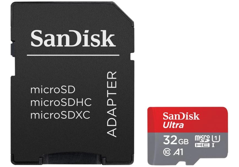 SanDisk Ultra microSDHC UHS-I A1 card (2020) - 32GB