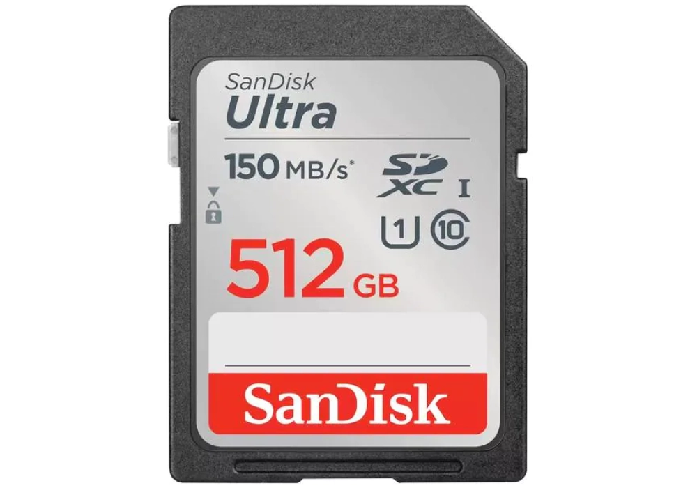 SanDisk Ultra SDXC 150MB/​s UHS-I U1 - 512 GB
