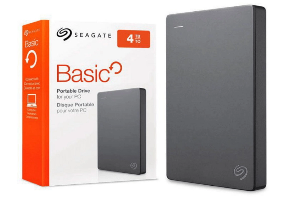 Seagate Basic Portable Hard Drive USB 3.0 - 4.0 TB 