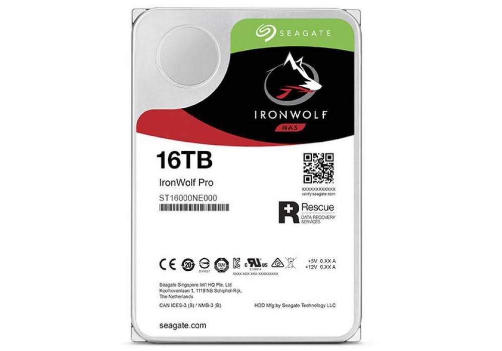 Seagate IronWolf Pro NAS HDD SATA 6 Gb/s - 16.0 TB