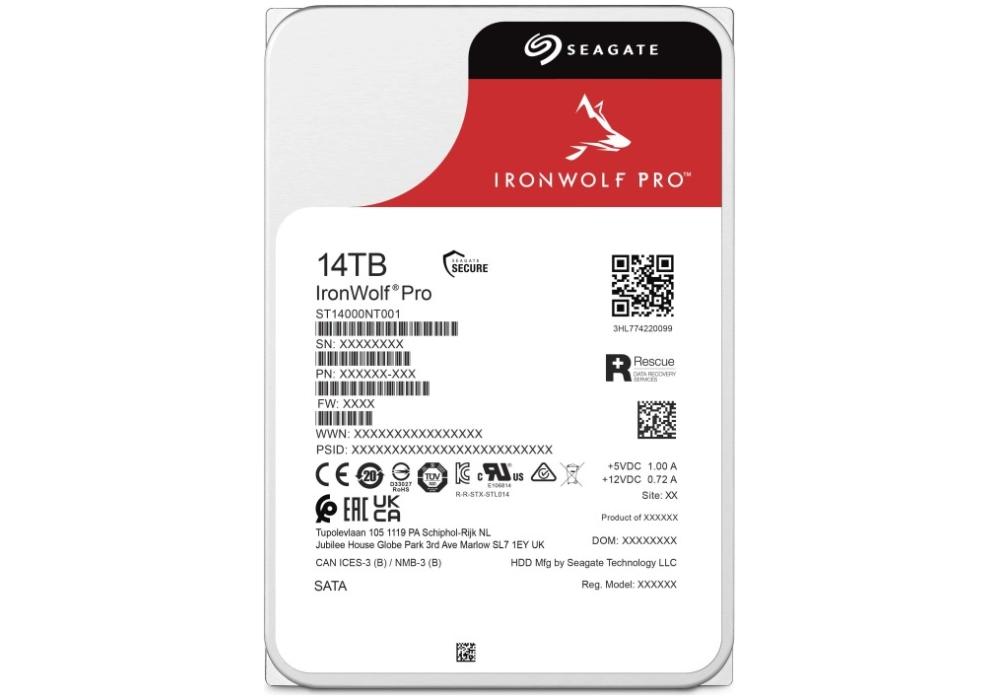 Seagate IronWolf Pro NAS HDD Unlimited - 14.0 TB