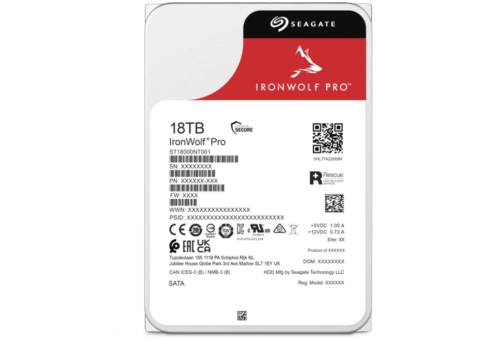 Seagate IronWolf Pro NAS HDD Unlimited - 18.0 TB