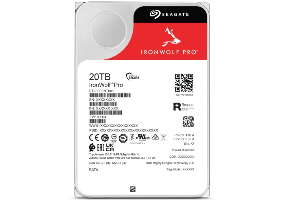 Seagate IronWolf Pro NAS HDD Unlimited - 20.0 TB
