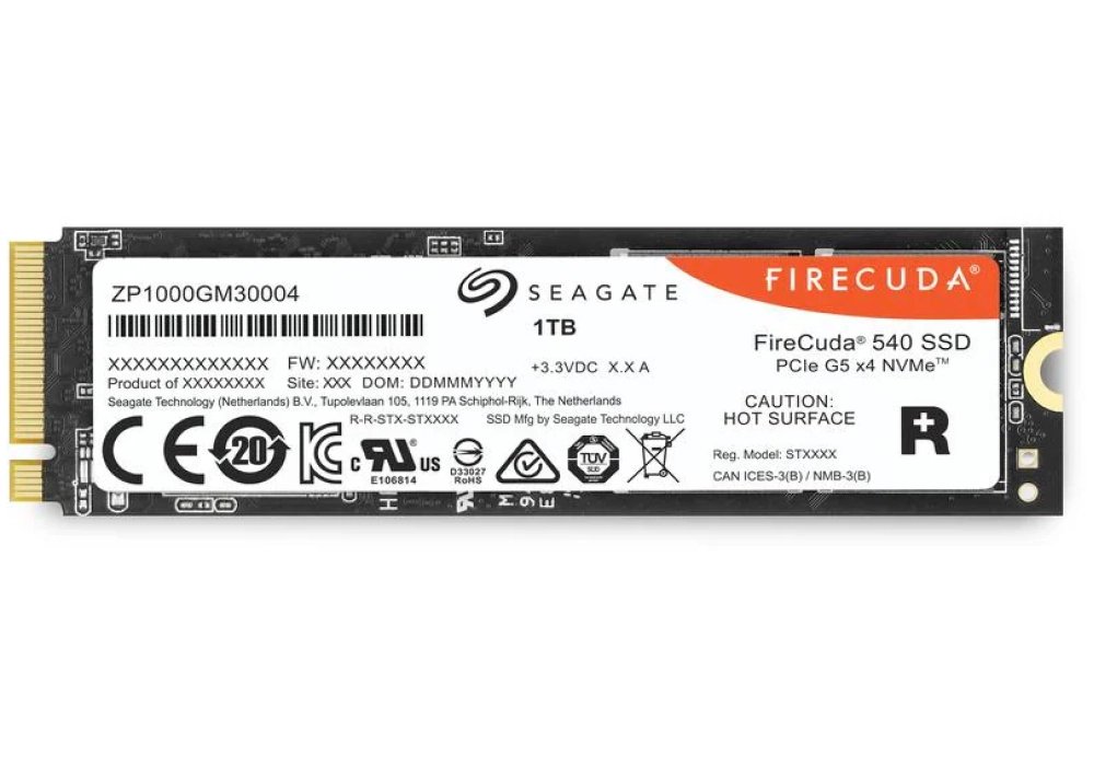 Seagate SSD FireCuda 540 M.2 2280 NVMe 1000 GB