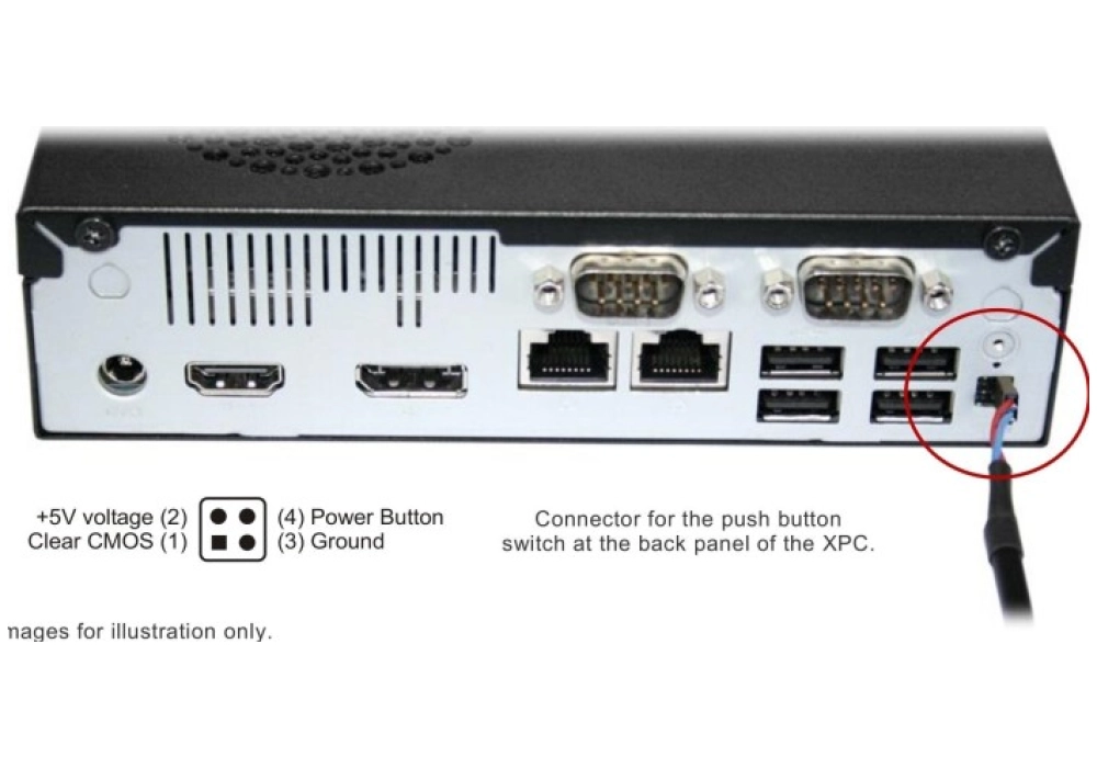 Shuttle Cable for external push button switch- CXP01