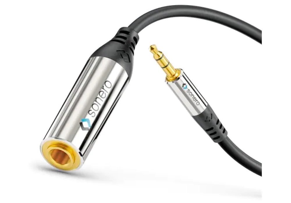 sonero Câble audio jack 3.5 mm - jack 6.3 mm 0.25 m