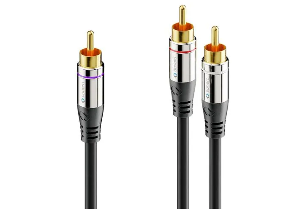 sonero Subwoofer stéréo / Mono Y-Cable Cinch - Cinch 2 m
