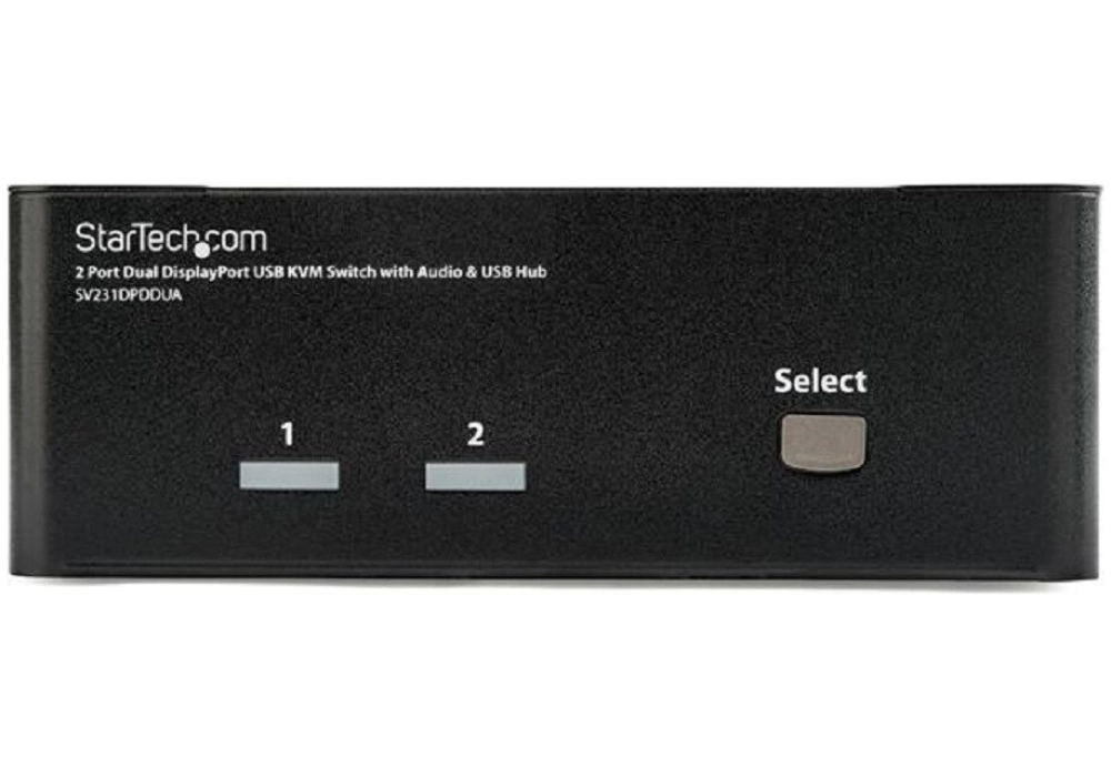 StarTech 2-Port Dual DisplayPort USB KVM Switch + USB Hub