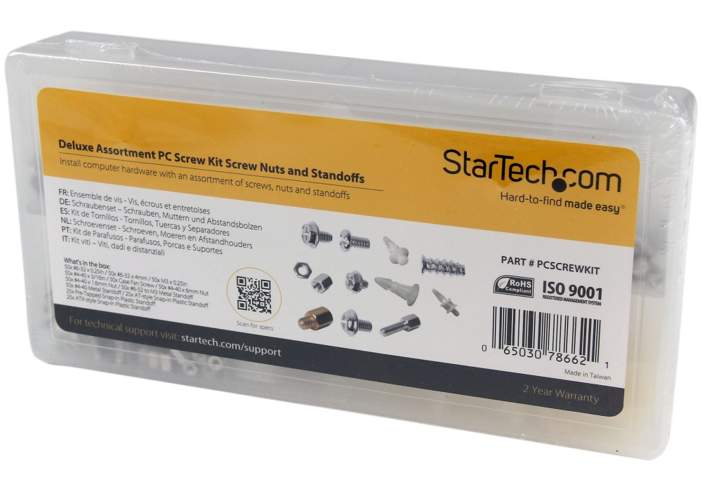 StarTech Kit d'assemblage d'ordinateur - Vis, écrous et entretoises