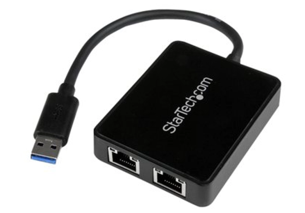 StarTech USB 3.0 Dual Gigabit LAN Adapter (Black)