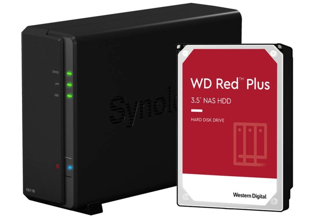 Synology DiskStation DS118 - 4.0 TB (WD Red plus)