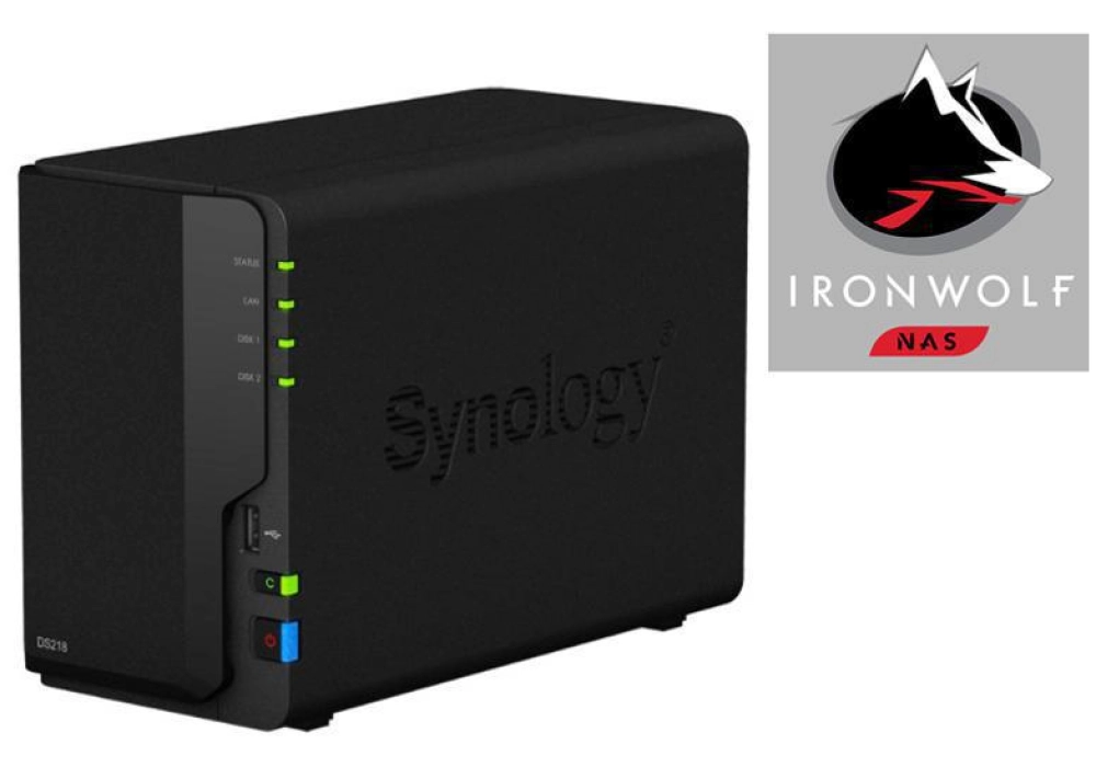 Synology DiskStation DS218 - 4.0 TB (Seagate Ironwolf)