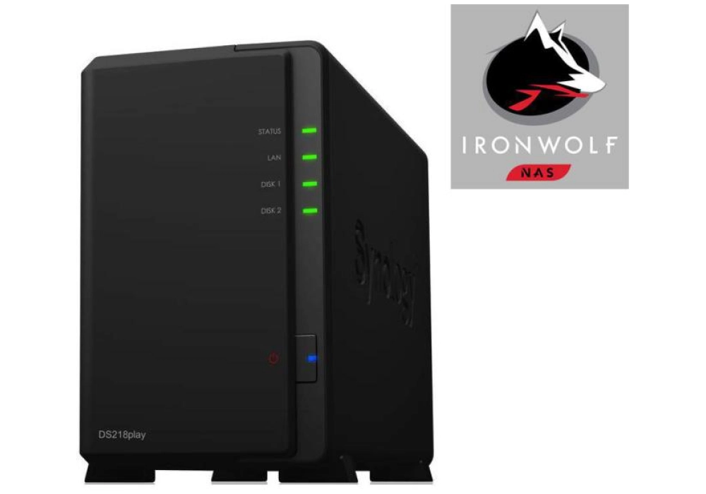 Synology DiskStation DS218play - 6.0 TB (Seagate Ironwolf)