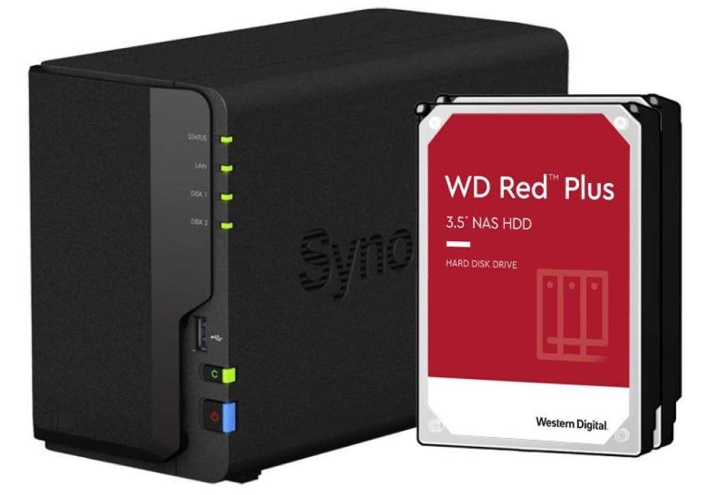Synology DiskStation DS220+ - 12.0TB (WD Red Plus)