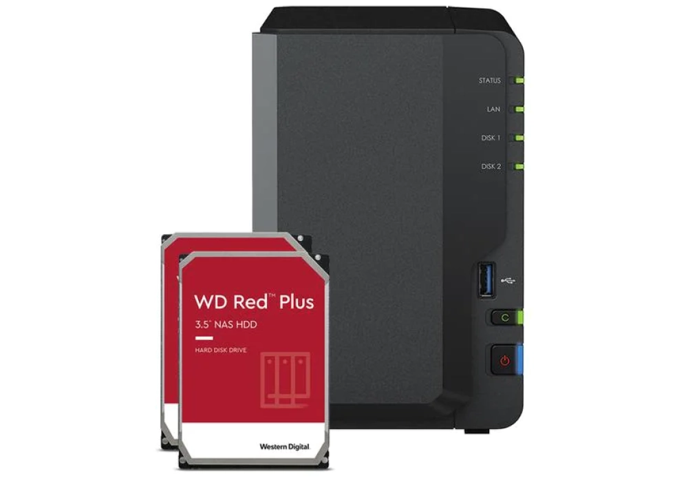 Synology DiskStation DS223 - WD Red Plus 24 TB - DS223 WD Red 24 TB 