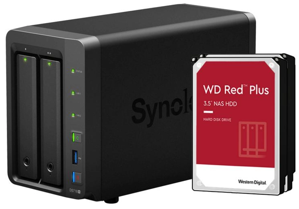 Synology DiskStation DS720+ - 12.0TB (WD Red Plus)