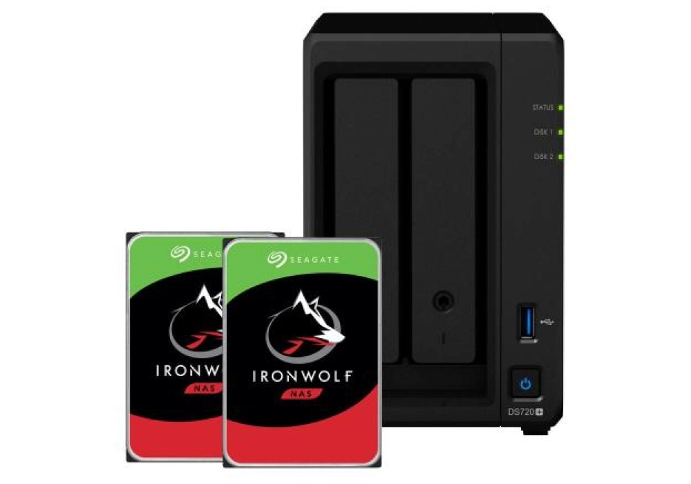 Synology DiskStation DS720+ - 16.0TB (Seagate Ironwolf)