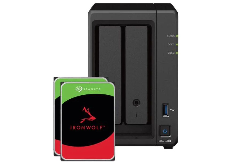 Synology DiskStation DS723+ - Seagate Ironwolf  20 TB
