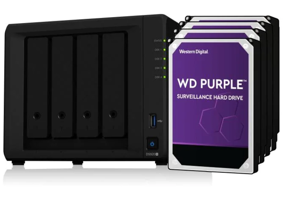 Synology DiskStation DS920+ - 12.0 TB (WD Purple)