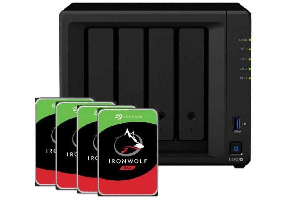 Synology DiskStation DS920+ - 4.0 TB (Seagate Ironwolf)