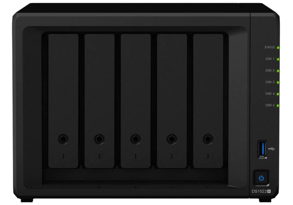 Synology NAS DiskStation DS1522+ 5-bay Synology Plus HDD 40 TB