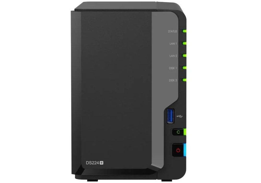 Synology NAS DiskStation DS224+ 2-bay Synology Plus HDD 16 TB