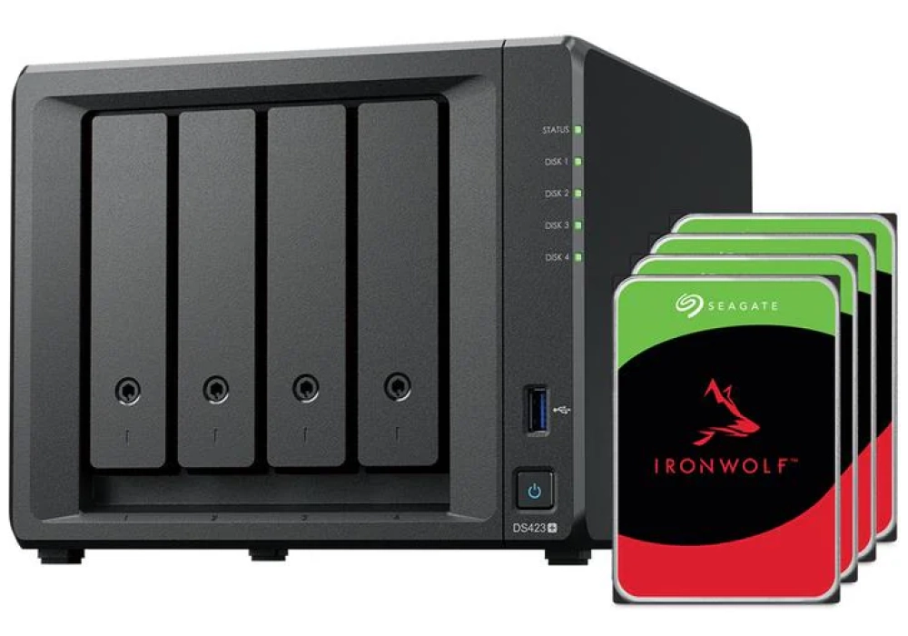 Synology NAS DiskStation DS423+ 4-bay Seagate Ironwolf 32 TB