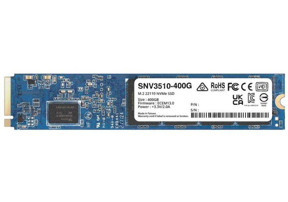 Synology SNV3510 SSD M.2 PCIe NVMe - 400GB