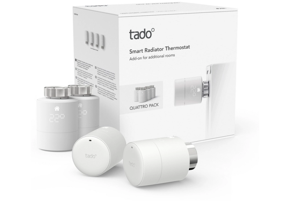 Tado Smart Radiator Thermostat - Quattro Pack