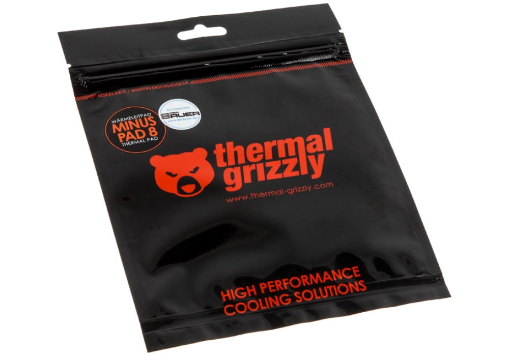 Thermal Grizzly Minus Pad 8 - 120 × 20 × 0,5 mm - 2 pièces