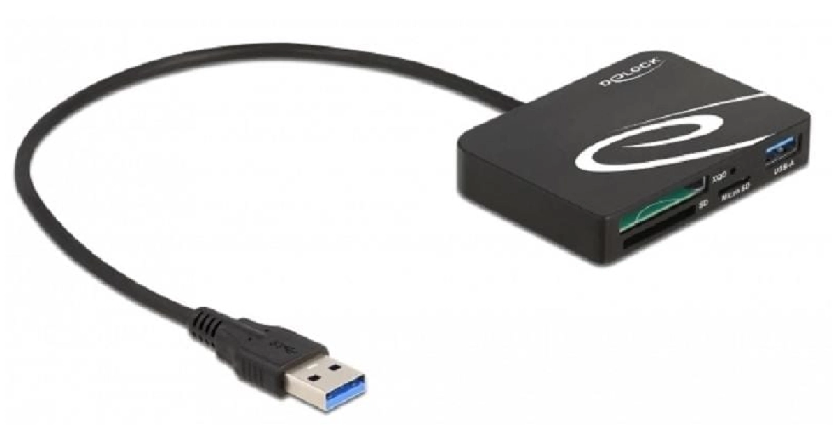 DeLOCK Lecteur de carte XQD / SD / Micro SD - USB-A - 91756