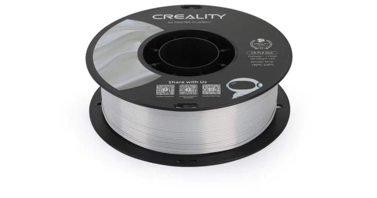 Creality Filament PLA, Noir (Black) 1.75 mm 1 kg